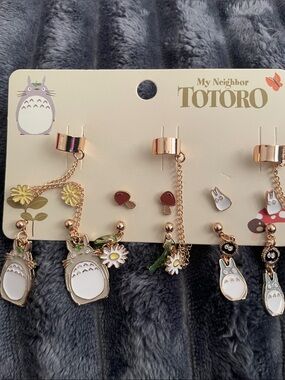 My Neighbor Totoro Daisy Multi Earcuff/ Earring Set